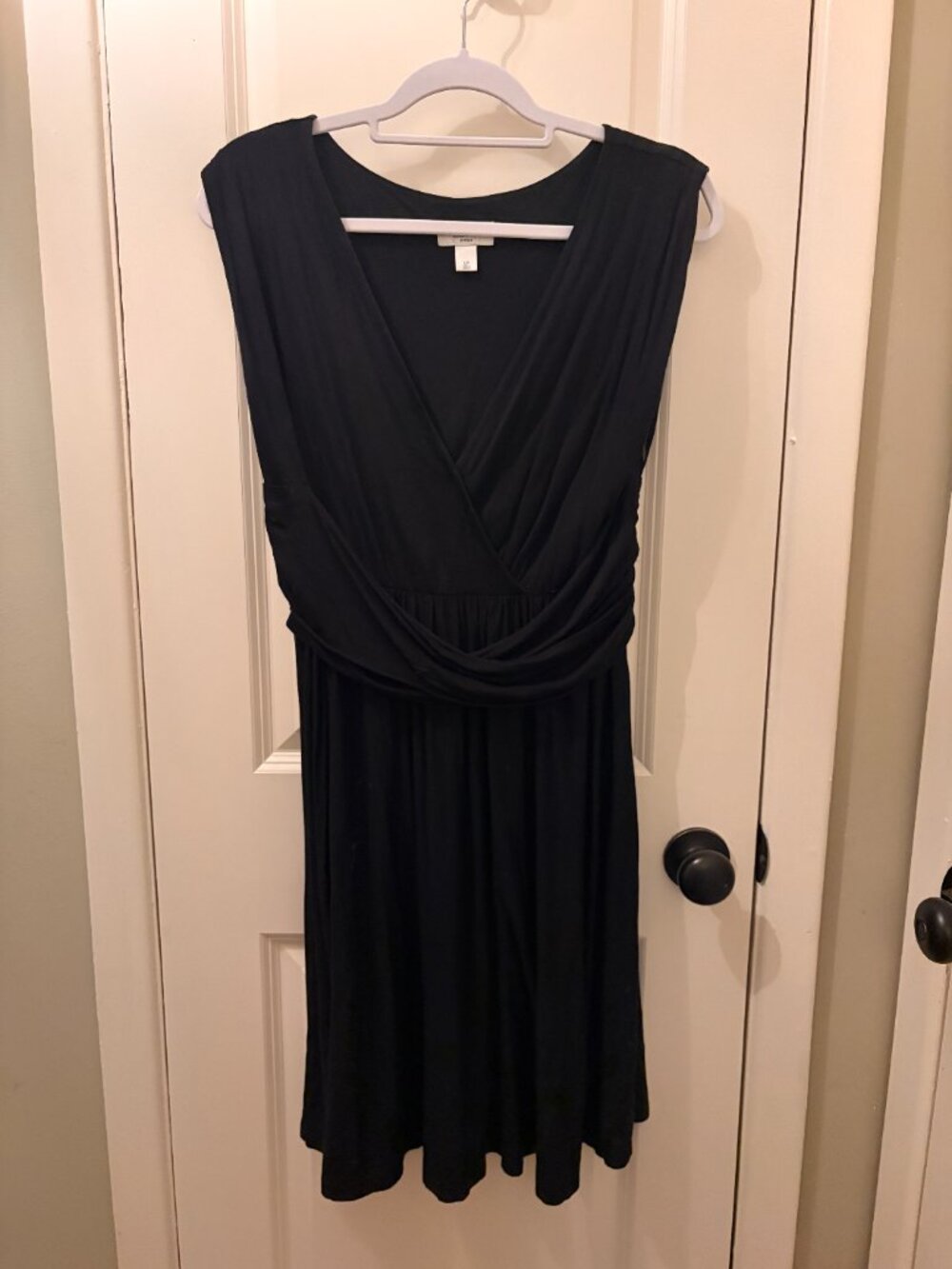 LOFT V-Neck Black Dress